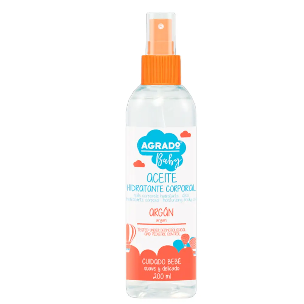 Aceite hidratante corporal argán para bebé 200 ml