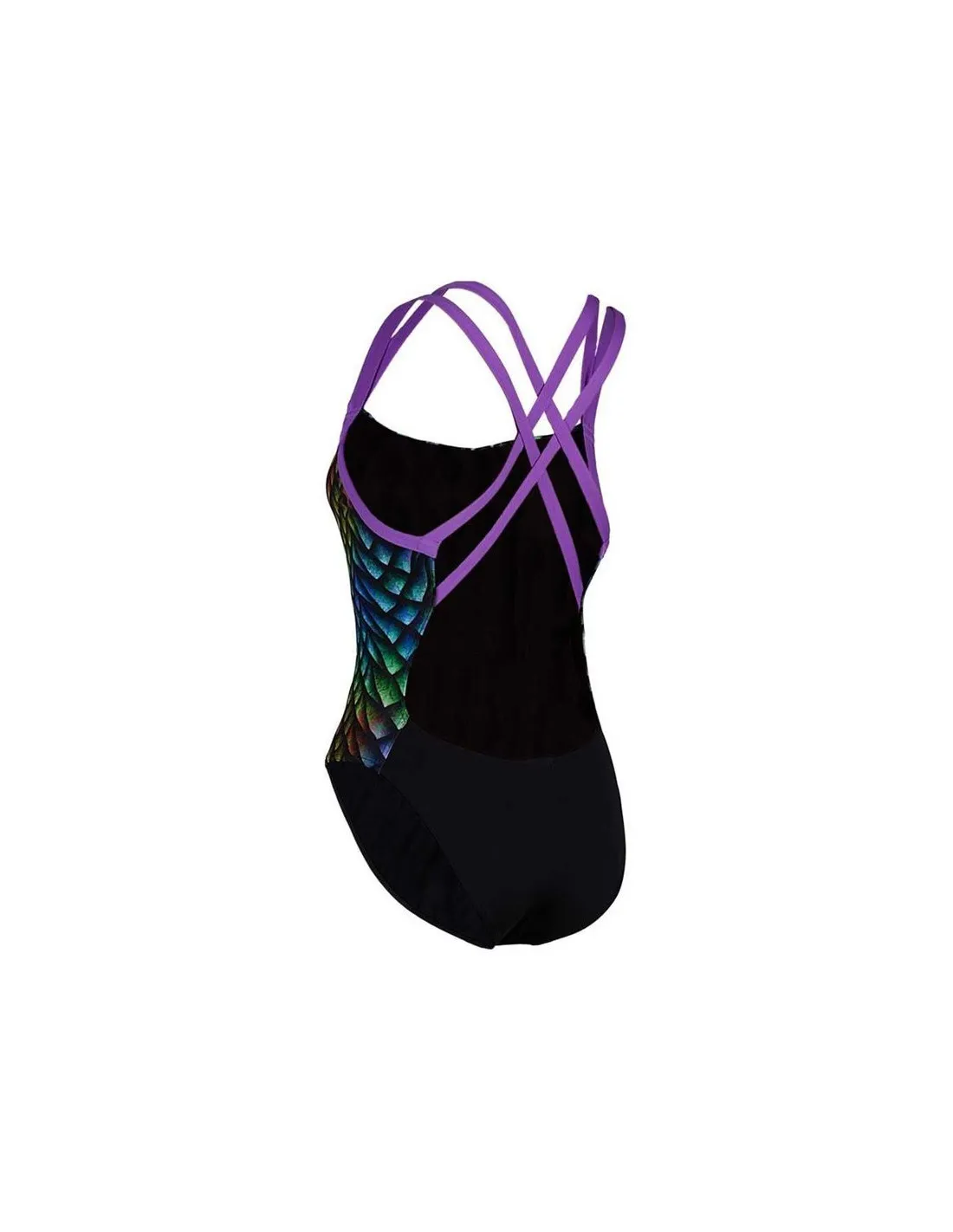 Bañador de natación Aqua Sphere Peacock Open W Black