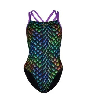 Bañador de natación Aqua Sphere Peacock Open W Black