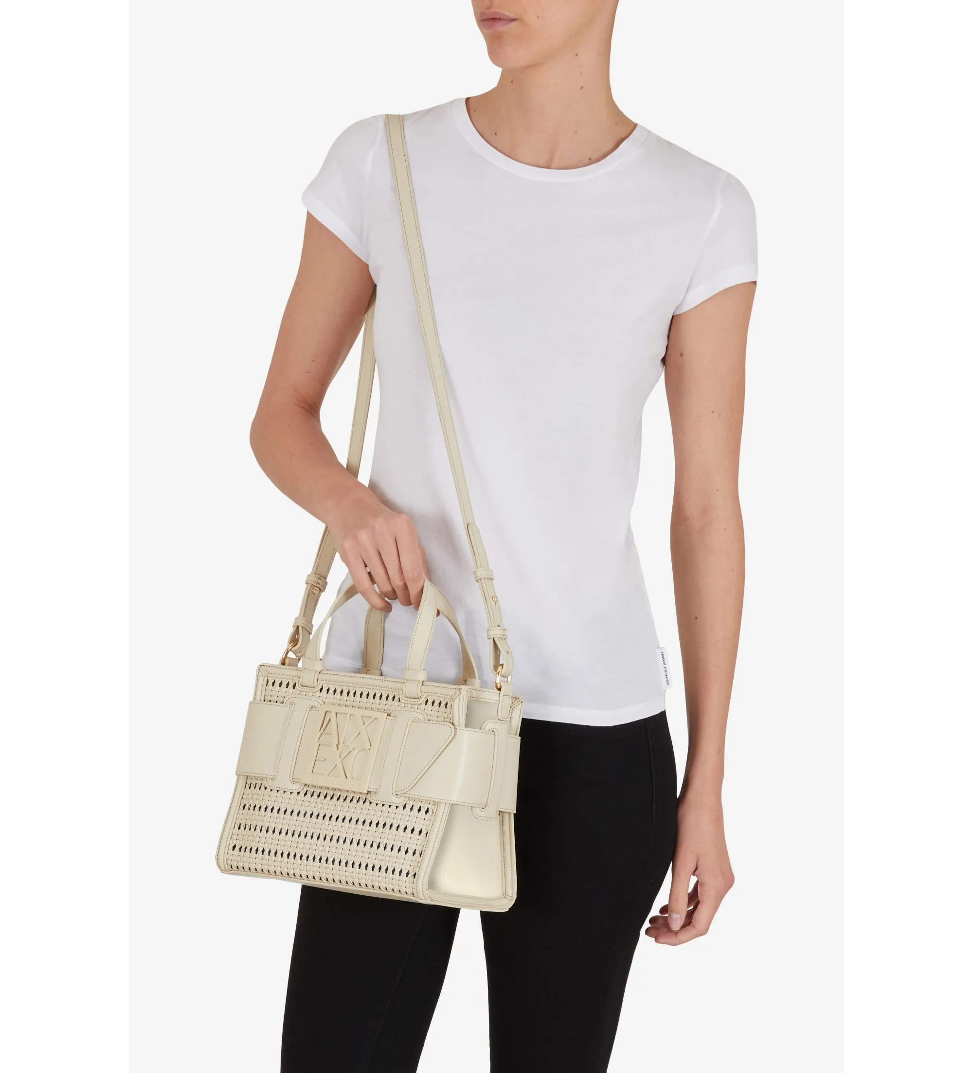 Bolso Perforado beige