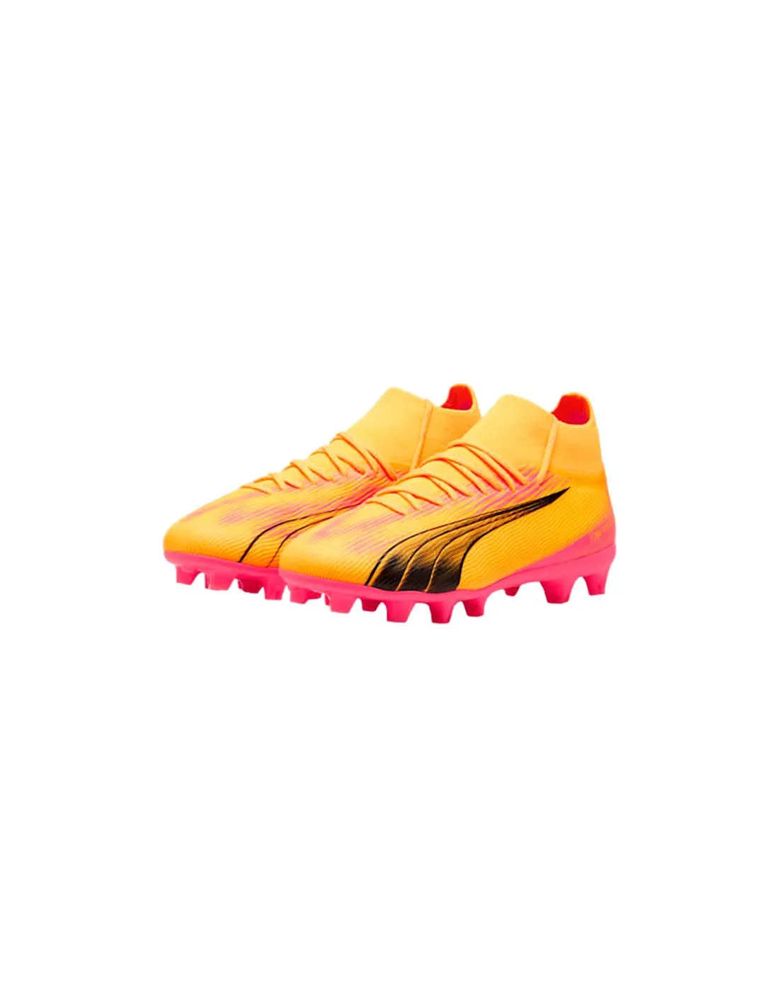 Botas de fútbol Puma ULTRA PRO FG/AG Naranja Infantil