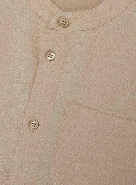 Camisa Name It Fahel Beige Para Niño