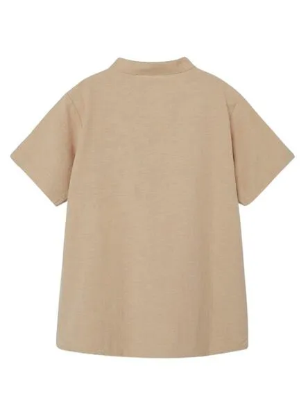 Camisa Name It Fahel Beige Para Niño