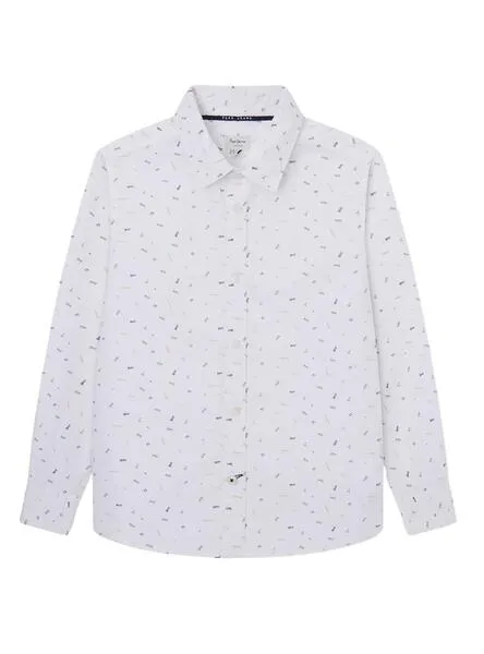 Camisa Pepe Jeans James Blanco Para Niño