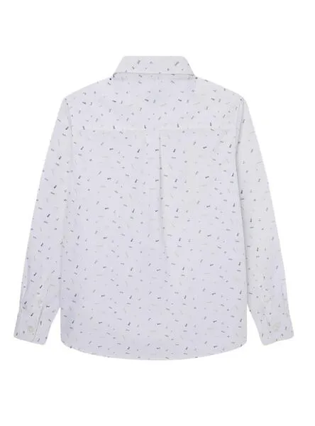 Camisa Pepe Jeans James Blanco Para Niño