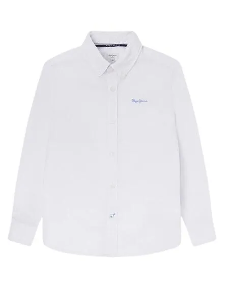 Camisa Pepe Jeans Jayme Blanco Para Niño