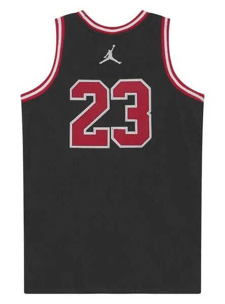 Camiseta Jordan 23 Malla Negro Para Niño