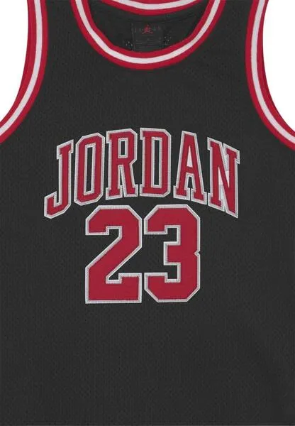 Camiseta Jordan 23 Malla Negro Para Niño