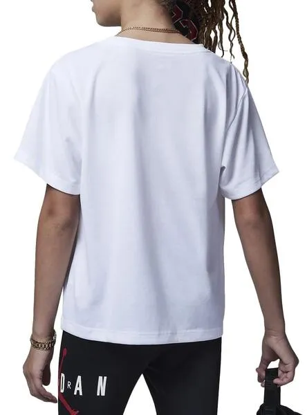 Camiseta Jordan Jumpman blanco para niña