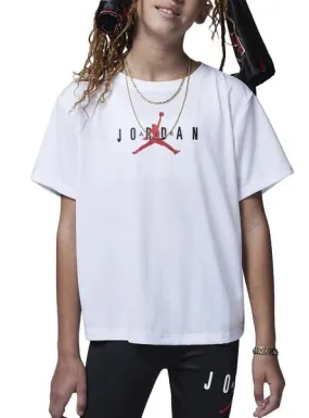 Camiseta Jordan Jumpman blanco para niña