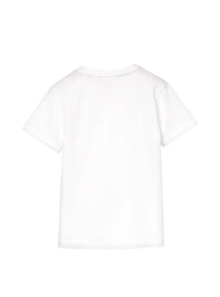 camiseta lacoste basic blanco para niño