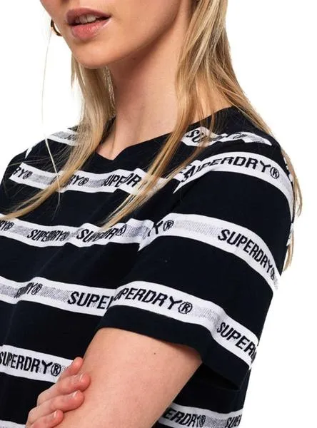 Camiseta Superdry Cote Stripe Marino