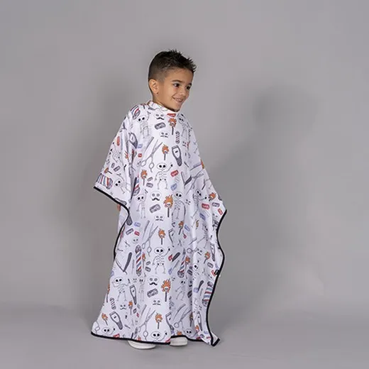 Capa De Peluqueria Infantil Estampada