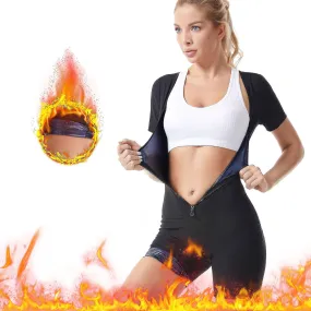 Chaleco de sauna adelgazante de neopreno para mujer Body Shaper para entrenamiento deportivo Corsé Moldeador de cuerpo caliente 