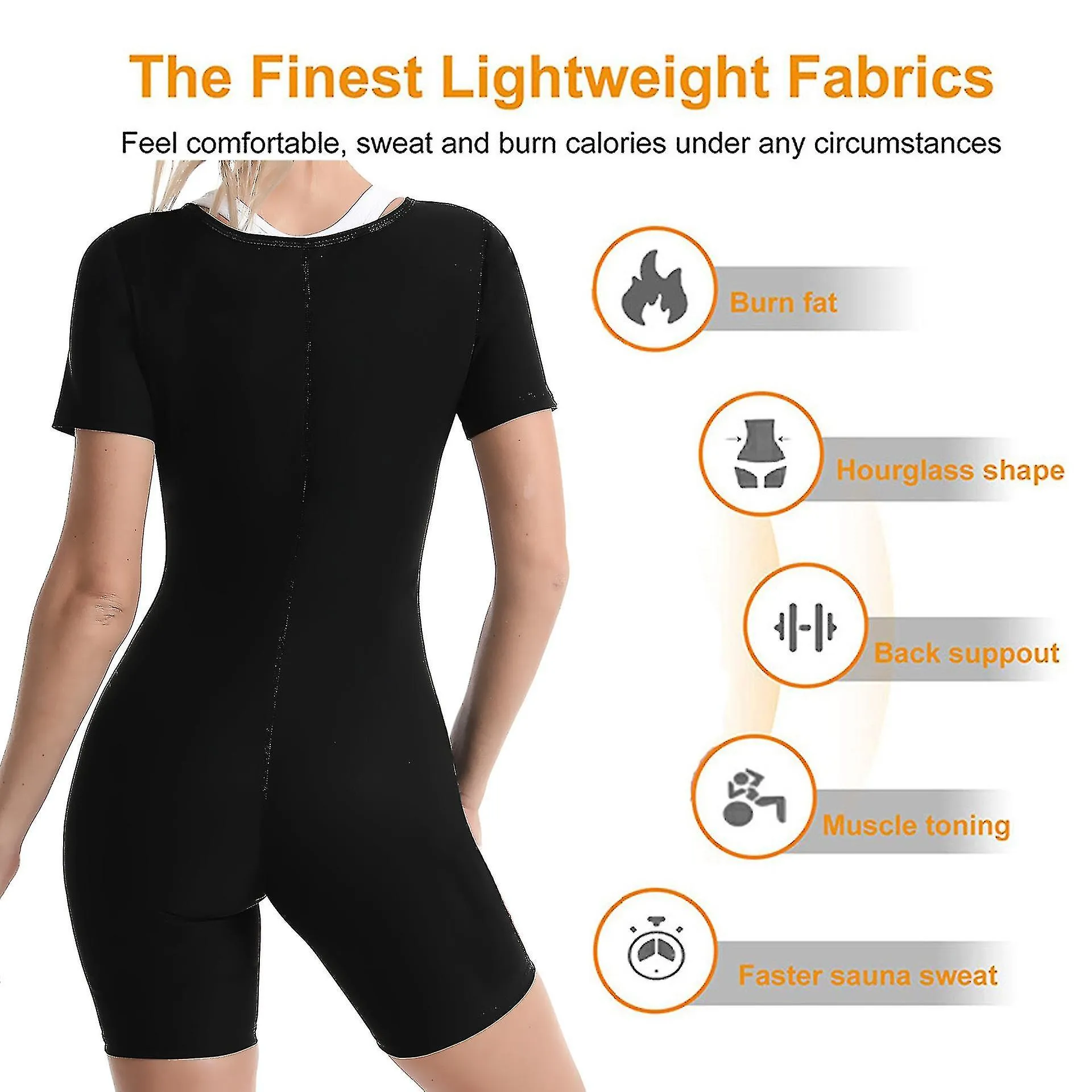 Chaleco de sauna adelgazante de neopreno para mujer Body Shaper para entrenamiento deportivo Corsé Moldeador de cuerpo caliente 