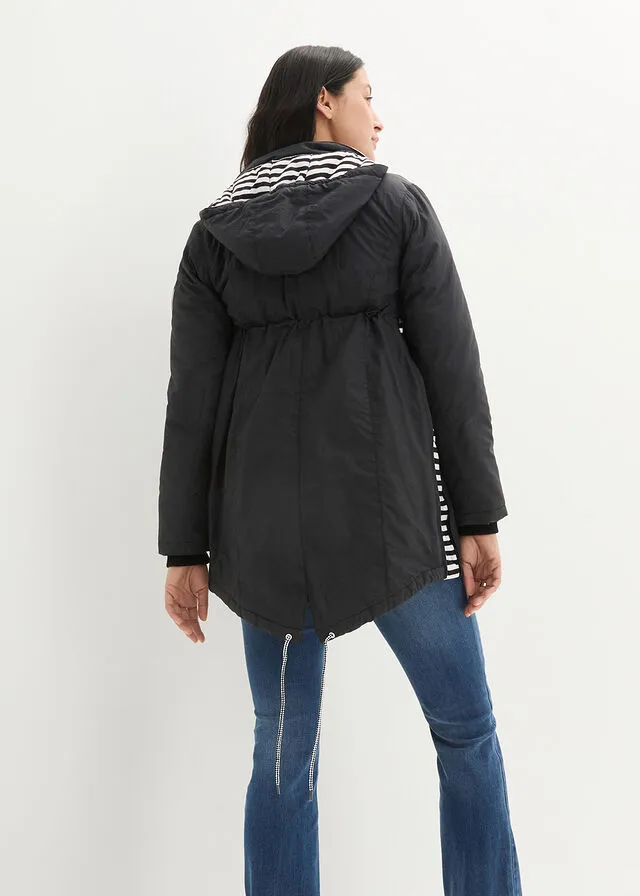 Chaqueta premamá/para bebé Negro-blanco