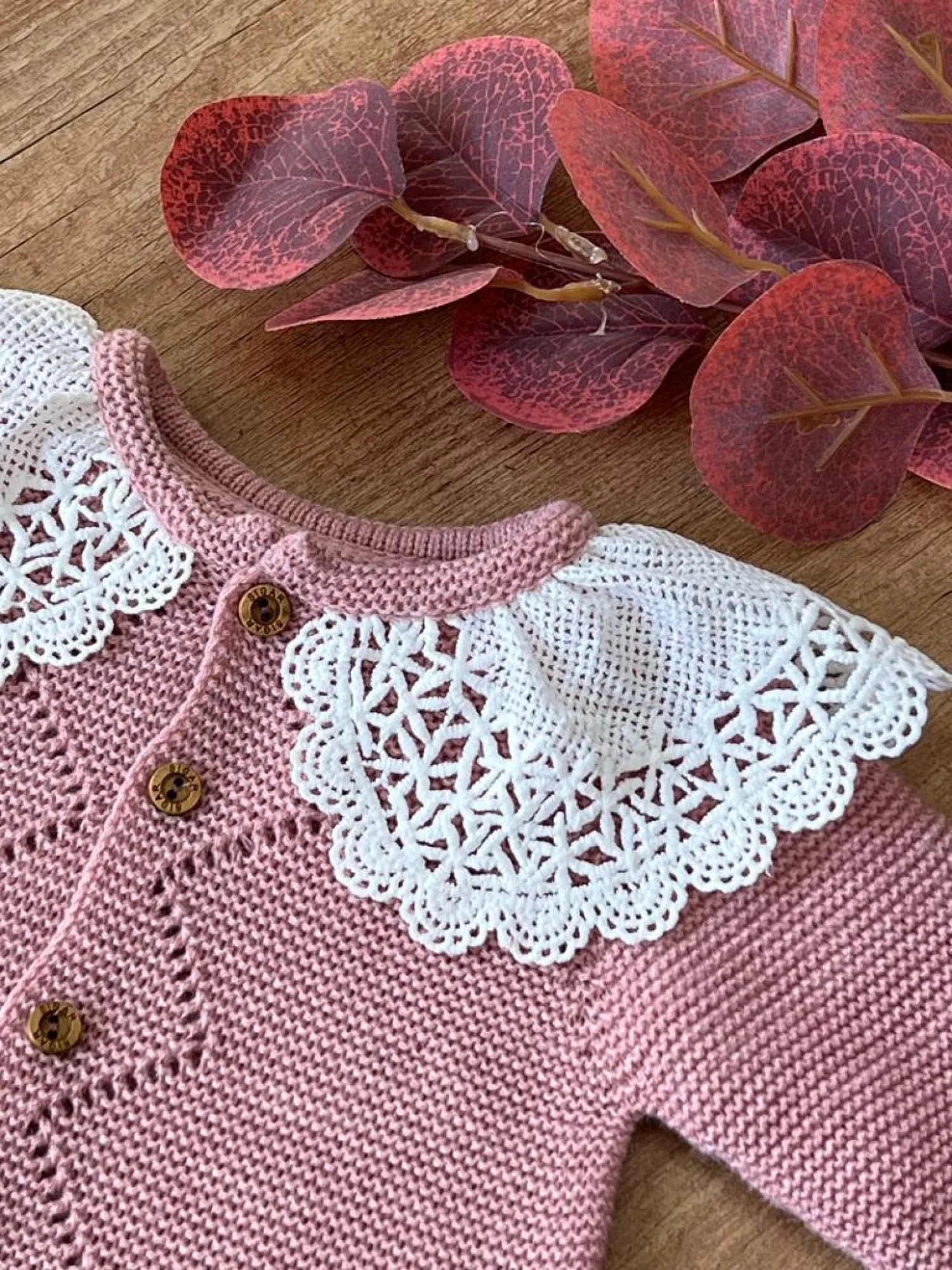 Conjunto para niña en punto colección Rose