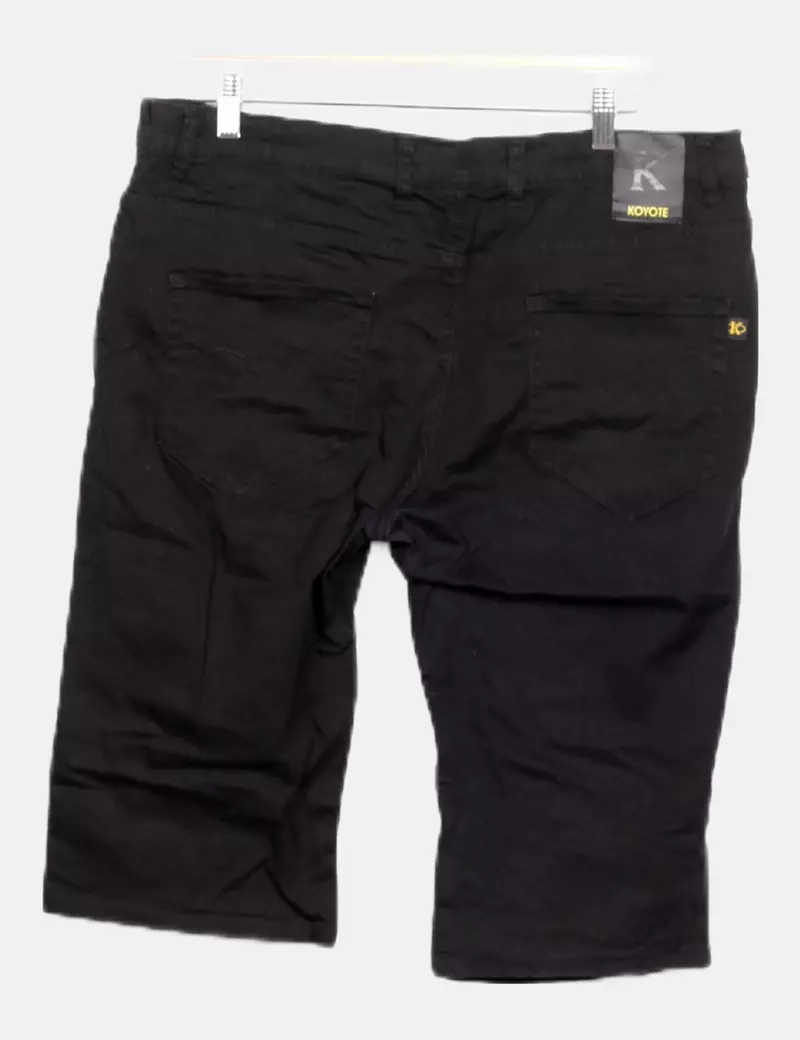 Koyote Jeans Bermuda negra básica