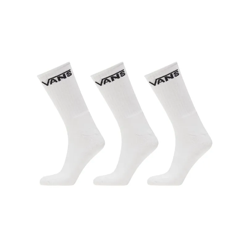 Lote de 3 calcetines Vans Classic Crew ROX (Blanco)