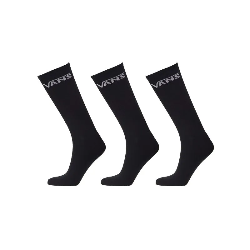 Lote de 3 calcetines Vans Classic Crew ROX (Negro)