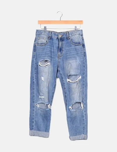 MOMOKROM Jeans boyfriend ripped