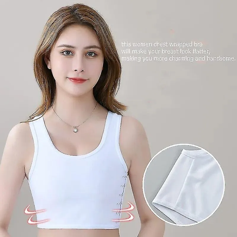 Mujer Breast Binder Tomboy Lesbian Corsé Trans Vest Summer Side Buckle Short Tank Top Underwear Shaper Bustier Chest Binder