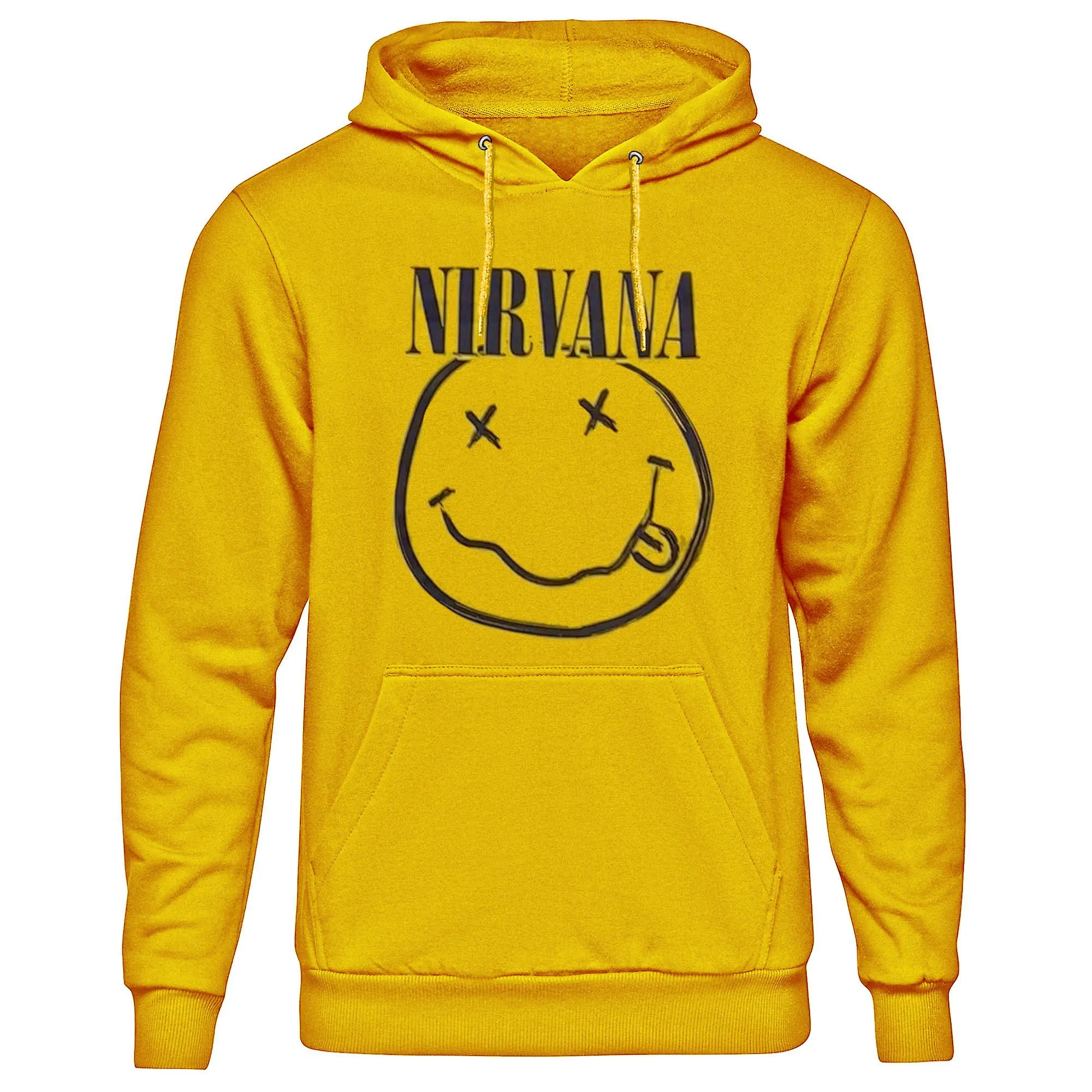 Nirvana unisex pullover hoodie: inverse smiley awo 67683