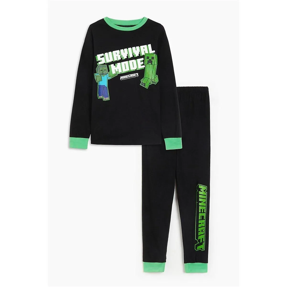 Personaje Niños Minecraft Longsleeve Pj Set