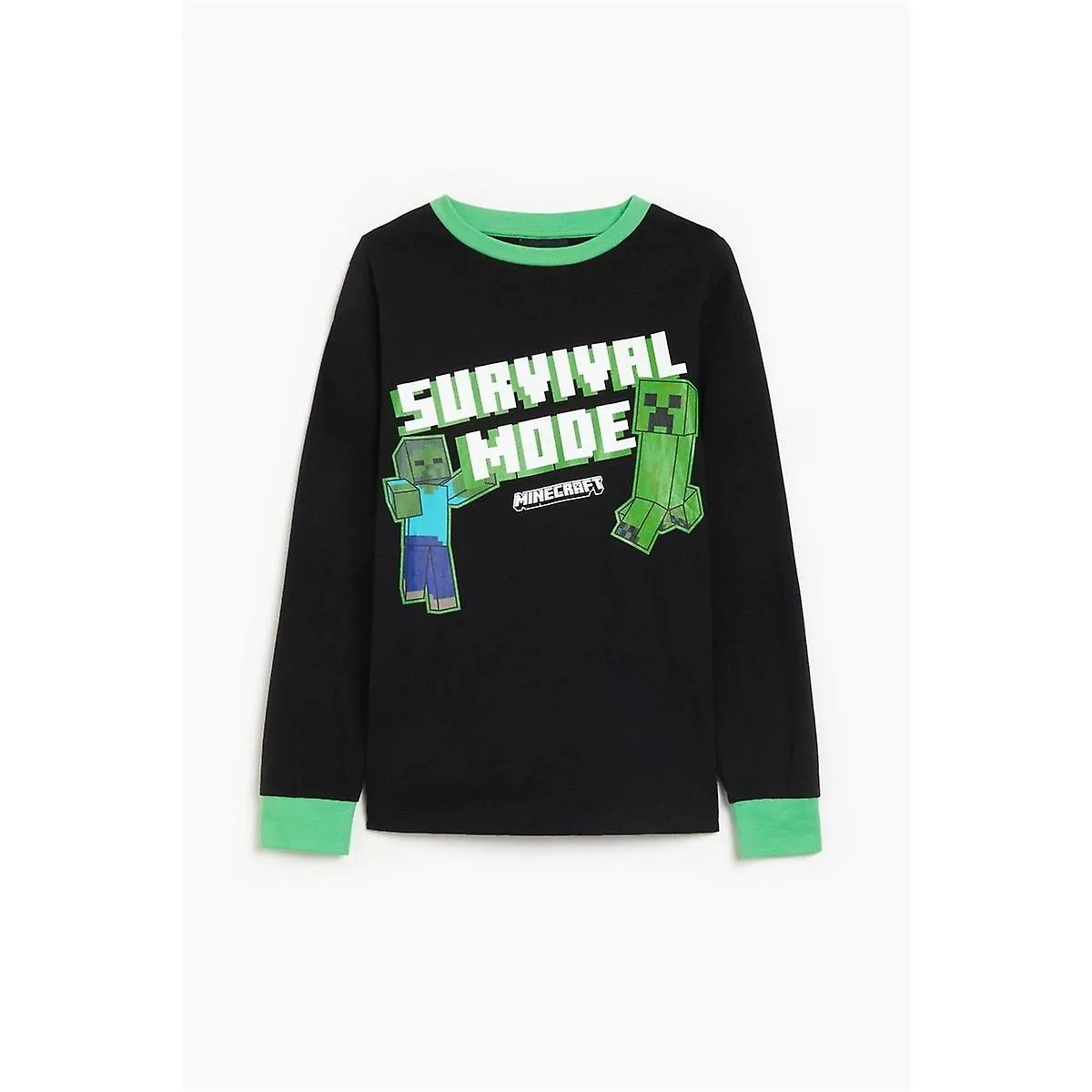 Personaje Niños Minecraft Longsleeve Pj Set