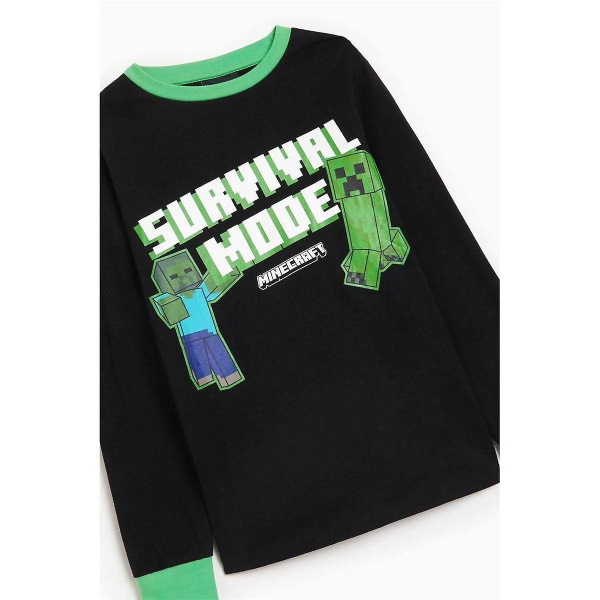 Personaje Niños Minecraft Longsleeve Pj Set