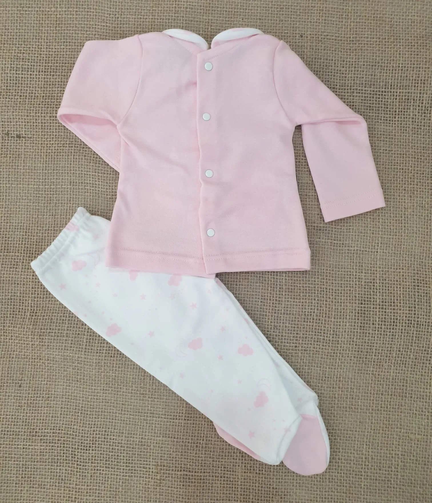 PIJAMA 2 piezas BEBE ALGODON BABIDU R500124 ROSA