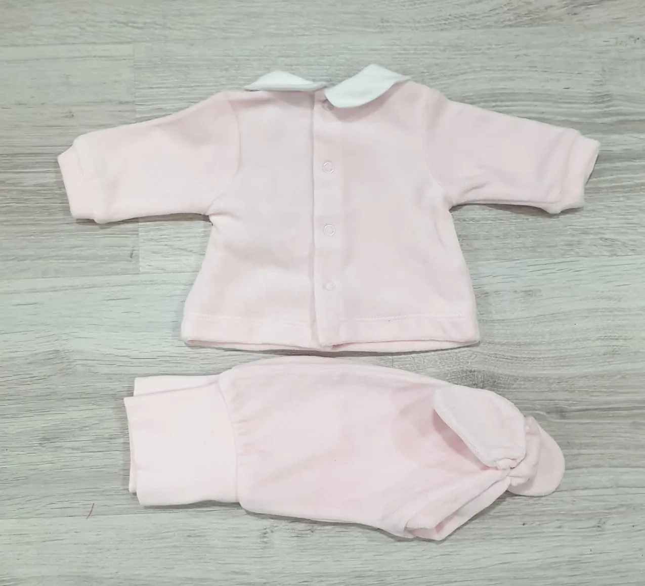 PIJAMA 2 piezas BEBE TERCIOPELO CRICRI P050024 ROSA