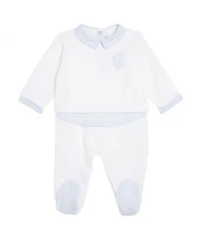 Pijama Bebe Blanco Cuello Vichy Tartine et Chocolat