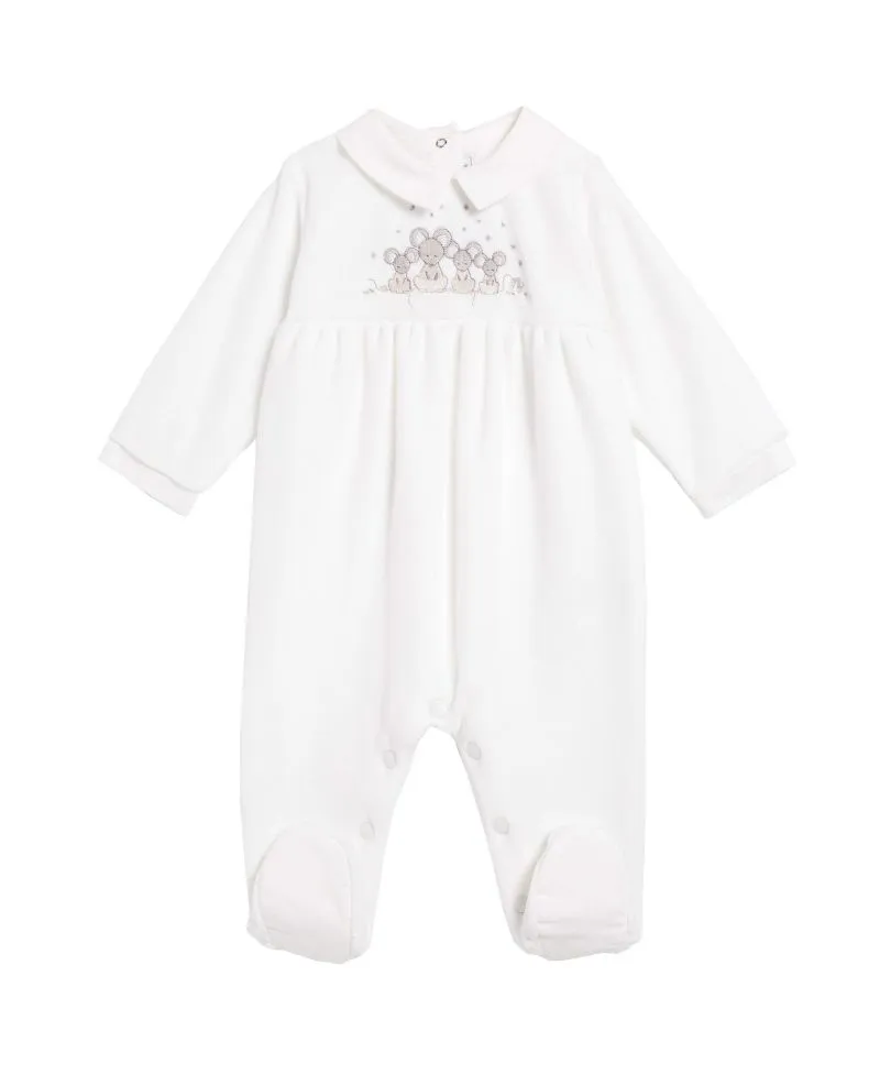 Pijama Bebe Blanco Ratoncitos Tartine et Chocolat