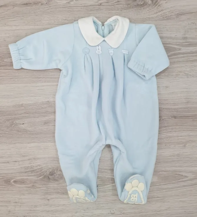 PIJAMA BEBE POLAR ENTERIZO CRICRI R510008 CELESTE