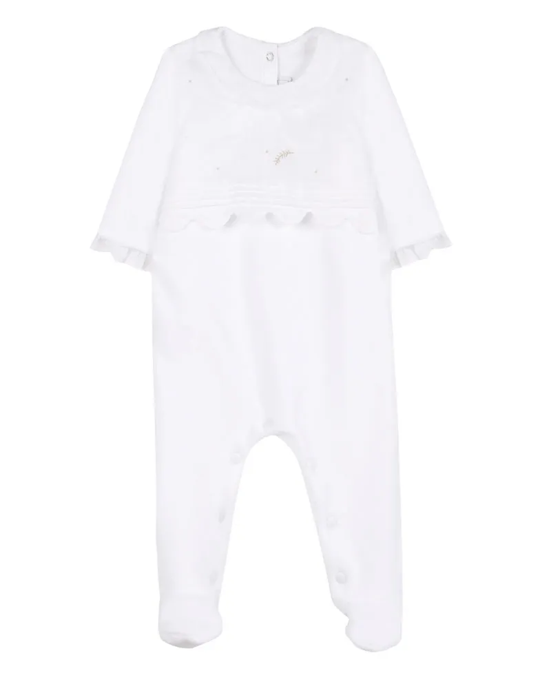 Pijama Bebe TARTINE ET CHOCOLAT Terciopelo Blanco