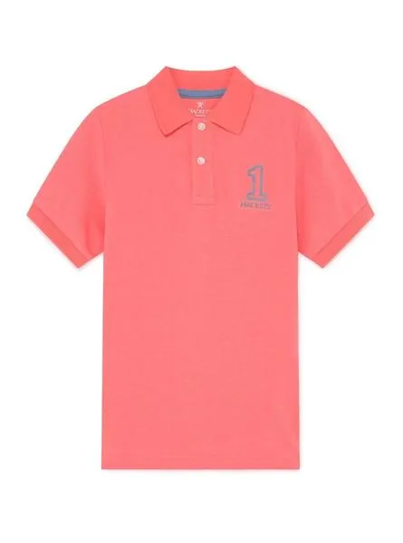 polo hackett new classic coral para niño