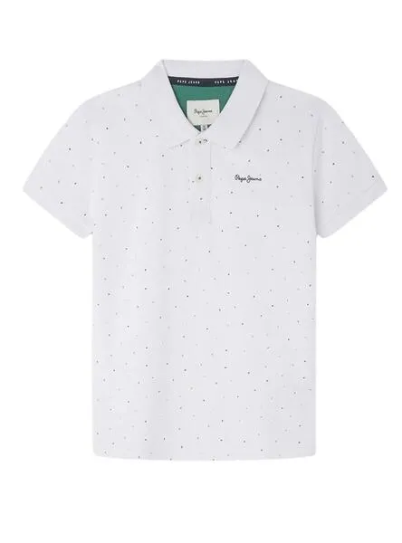 Polo Pepe Jeans Umber Blanco Para Niño