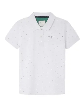 Polo Pepe Jeans Umber Blanco Para Niño