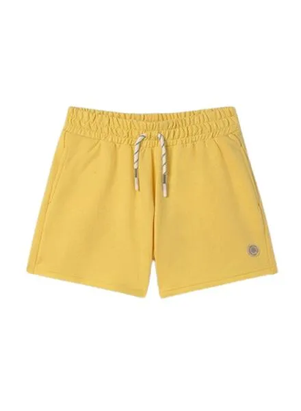 Short Mayoral Felpa Amarillo Para Niña