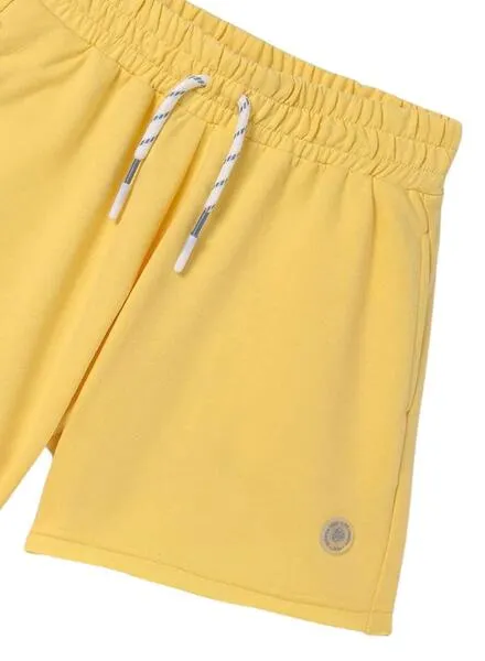 Short Mayoral Felpa Amarillo Para Niña