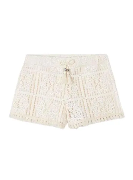 Short Mayoral Punto Crochet Beige para Niña