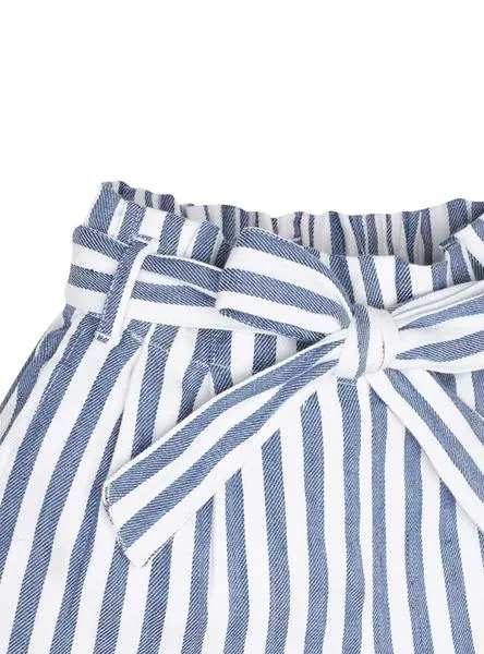 short mayoral rayas azul para niña