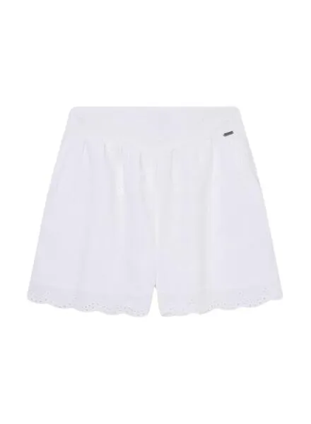 Shorts Pepe Jeans Oriel Blanco Para Niña