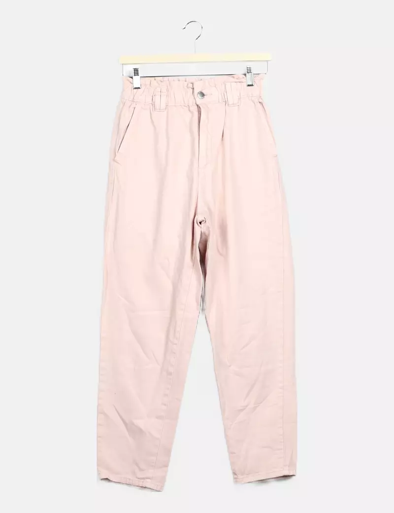 Stradivarius Jeans rosa baggy