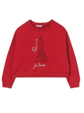 Sudadera Mayoral Paris Rojo para Niña