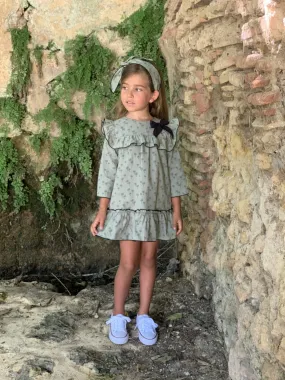 Vestido para niña Palmeras verde R180857