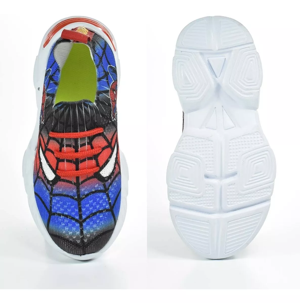 Zapatilla Spiderman Niños Importada Liviana Luz Serafinne 23