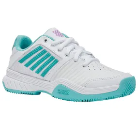 Zapatillas K-Swiss Court Express HB Blanca-Azul-Lila