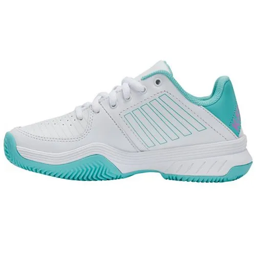 Zapatillas K-Swiss Court Express HB Blanca-Azul-Lila